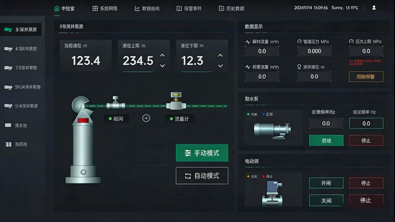 排水防涝 界面