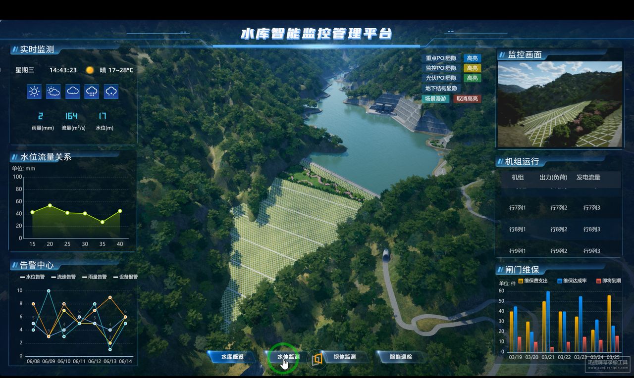 智慧水库(基础版) 界面