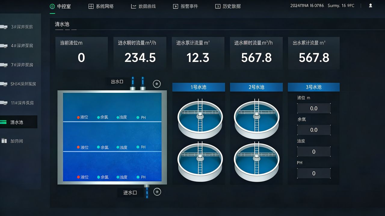 智慧污水厂 界面
